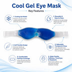 Cooling Gel Eye Mask Instant Relief & Puffy Eye Reduction - Back View