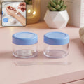Plastic Cosmetic Jar Set Refillable Travel Containers for Creams