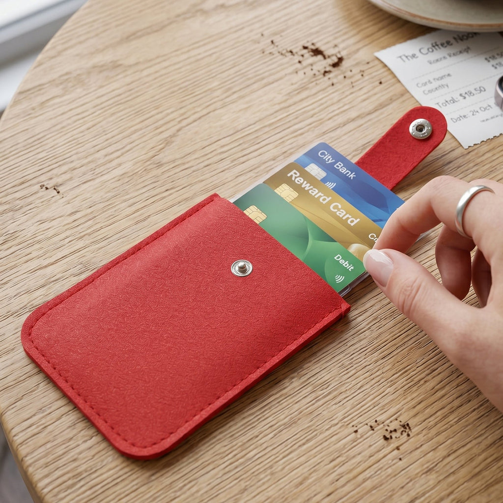 Small Card Holder Wallet Slim & Travel-Friendly Design - Detail View 8