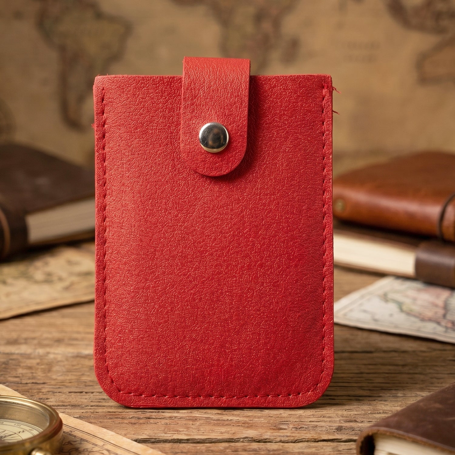 Small Card Holder Wallet Slim & Travel-Friendly Design - Front View