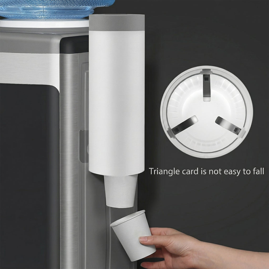 ALVENZA Wall Mounted Cup Holder – Space-Saving Dispenser for Hygienic Storage