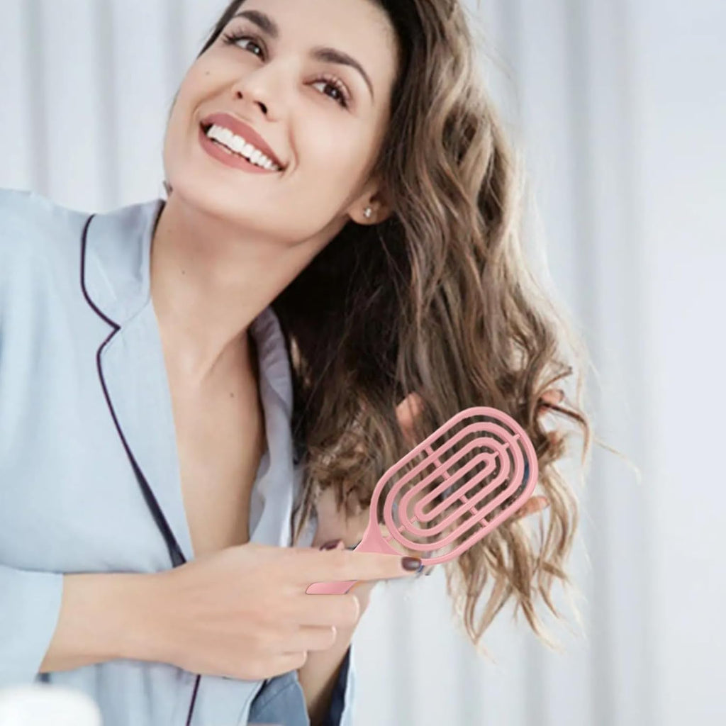 Detangling Hair Brush Faster Drying & Gentle Scalp Massage - Back View