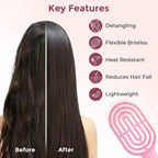 Detangling Hair Brush Faster Drying & Gentle Scalp Massage - Detail View 7