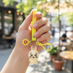 ALVENZA Cartoon Bunny Silicone Keychain – Soft & Durable Bag Charm