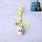 ALVENZA Cartoon Bunny Silicone Keychain – Soft & Durable Bag Charm