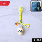 ALVENZA Cartoon Bunny Silicone Keychain – Soft & Durable Bag Charm
