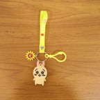 ALVENZA Cartoon Bunny Silicone Keychain – Soft & Durable Bag Charm