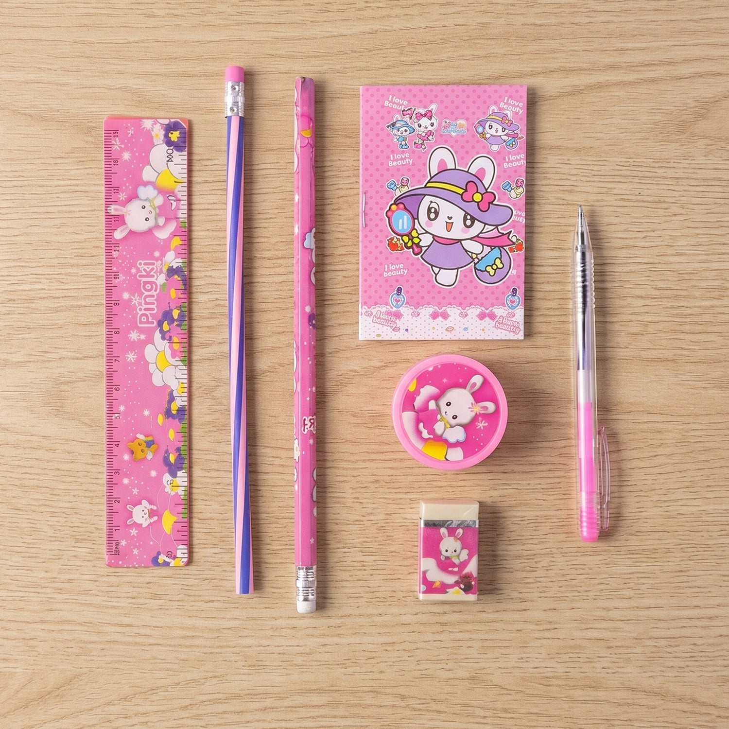Kids Stationery Set Complete 7-in-1 Creative School Supplies - Detail View 8