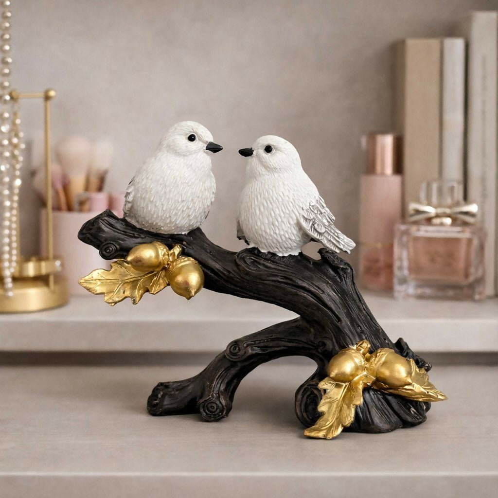 ALVENZA Bird Couple Showpiece – Elegant Decor for Home & Office