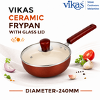 ALVENZA Ceramic Frypan – Non-Stick Coating & Induction Compatible for Healthy Cooking