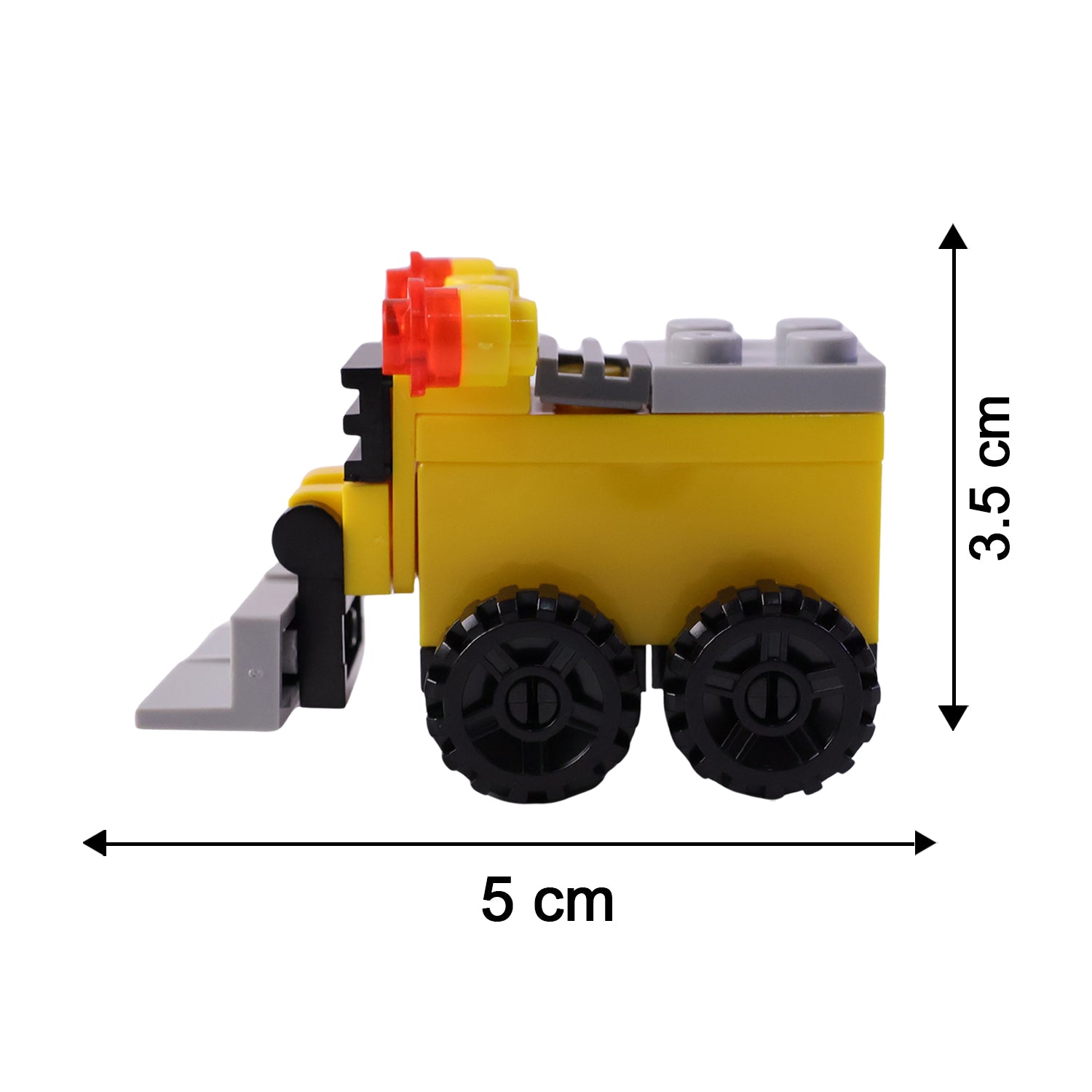 Cute Bulldozer Pencil Sharpener Toy Fun & Durable Desk Accessory - Detail View 8