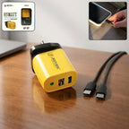 ALVENZA 65W Fast Charging Adapter – Dual Ports for Smartphones & Devices