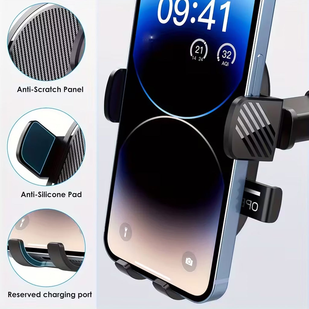 ALVENZA Car Mobile Holder – Adjustable 360° Suction Mount with One-Touch Lock