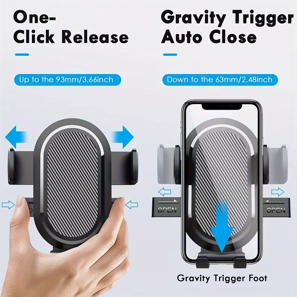 ALVENZA Car Mobile Holder – Adjustable 360° Suction Mount with One-Touch Lock