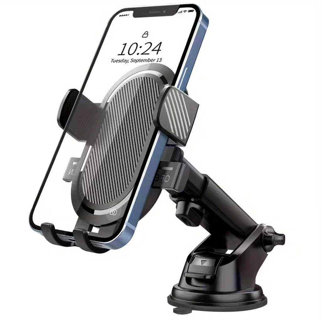 ALVENZA Car Mobile Holder – Adjustable 360° Suction Mount with One-Touch Lock