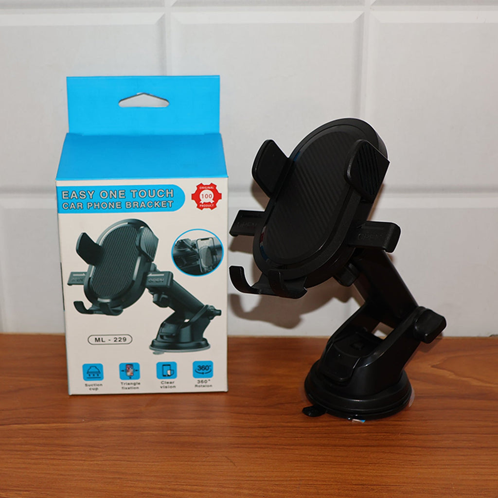 ALVENZA Car Mobile Holder – Adjustable 360° Suction Mount with One-Touch Lock