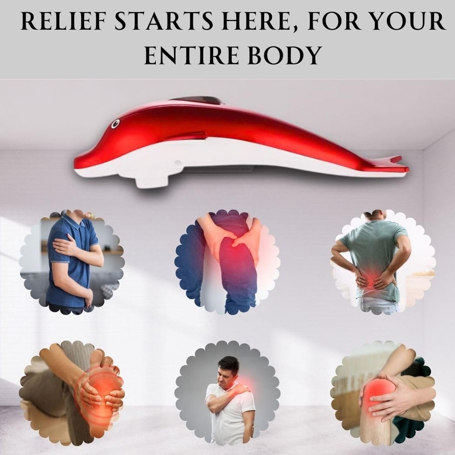 Dolphin Handheld Massager – Electric Pain & Stress Relief | Indo Glow
