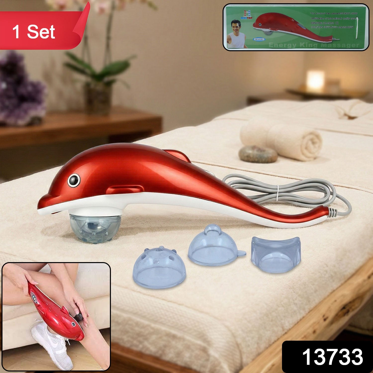 Dolphin Handheld Massager – Electric Pain & Stress Relief | Indo Glow