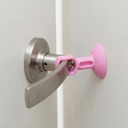Silicone Door Stopper Strong Suction Base for Wall Protection - Detail View 5