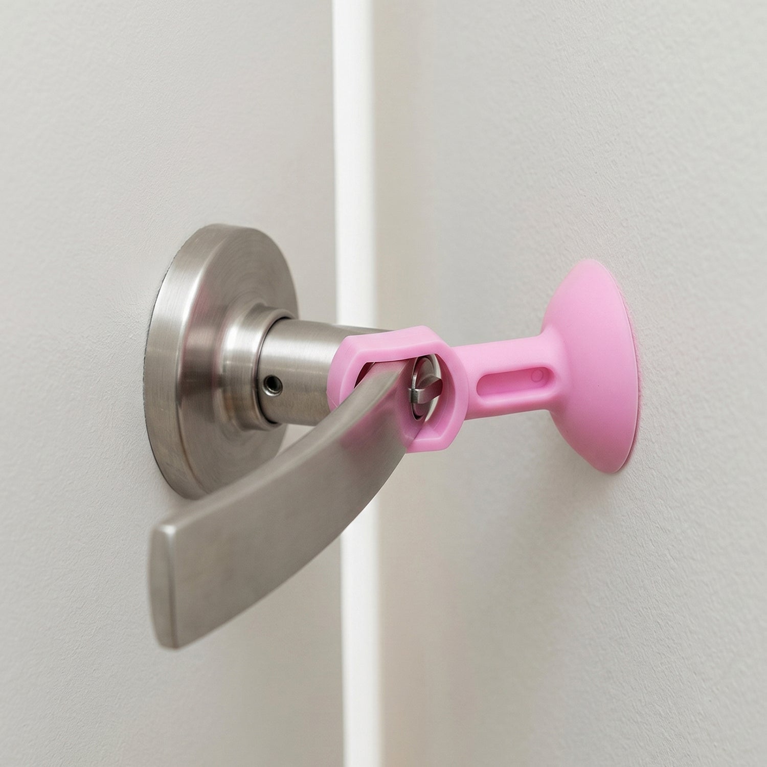 Silicone Door Stopper Strong Suction Base for Wall Protection - Detail View 5