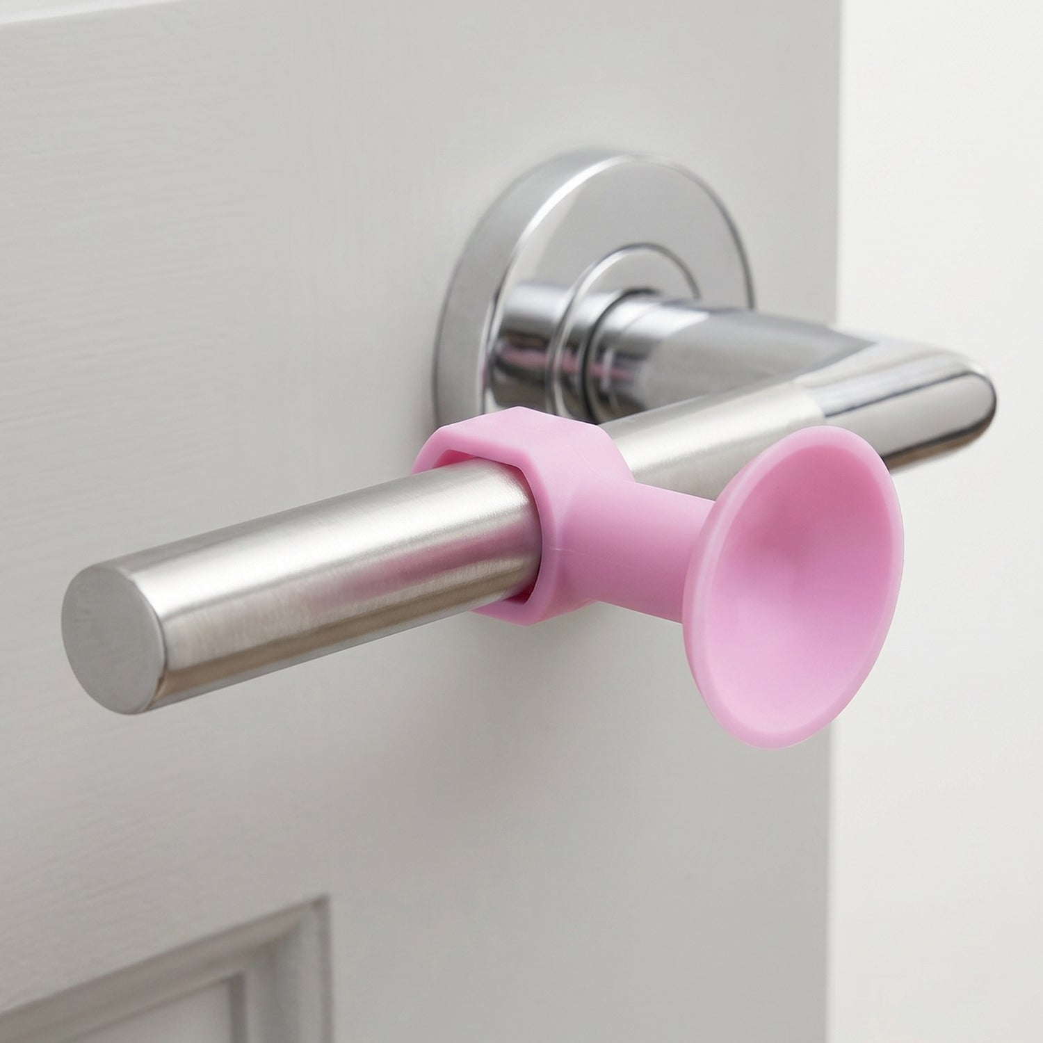 Silicone Door Stopper Strong Suction Base for Wall Protection - Front View