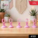 Silicone Door Stopper Strong Suction Base for Wall Protection - Side View
