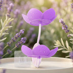 Flower Shape Double Layer Soap Dish Wall Mount, No Drilling - Front View