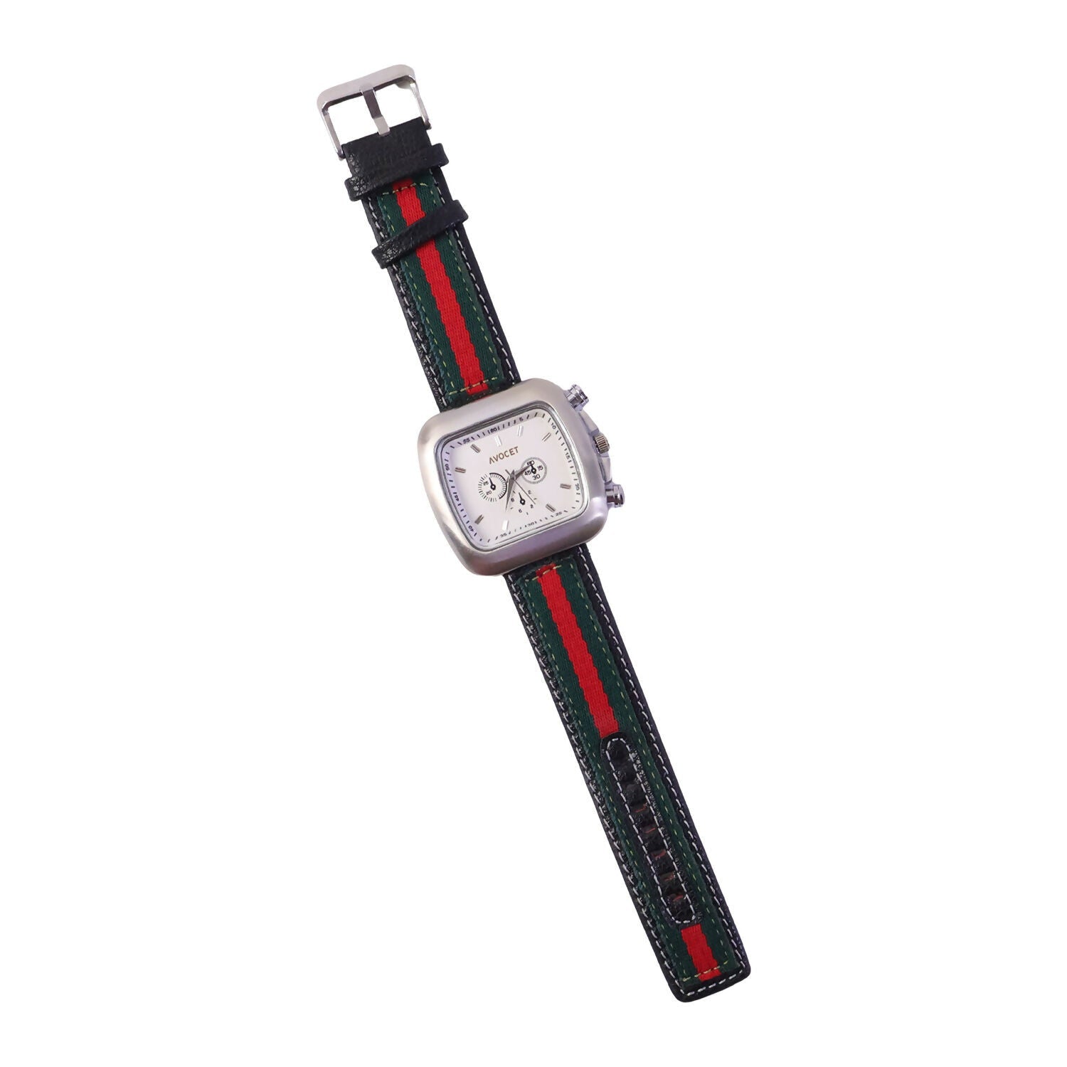 Men's Square Dial Analog Watch – Stylish Multi-Function Timepiece