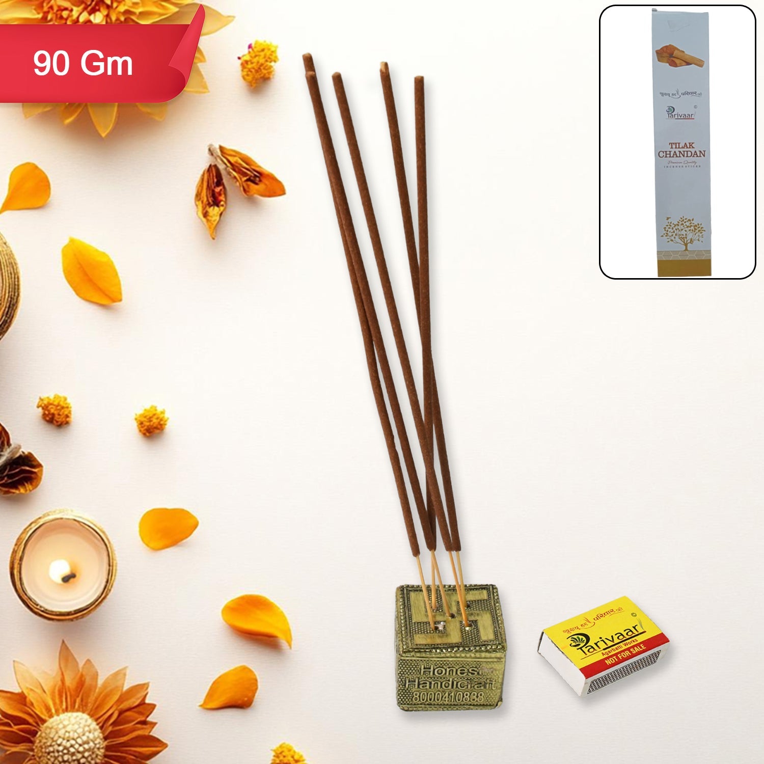 Agarbatti Mix Flavour 90g Long-Lasting Incense | - Detail View 7