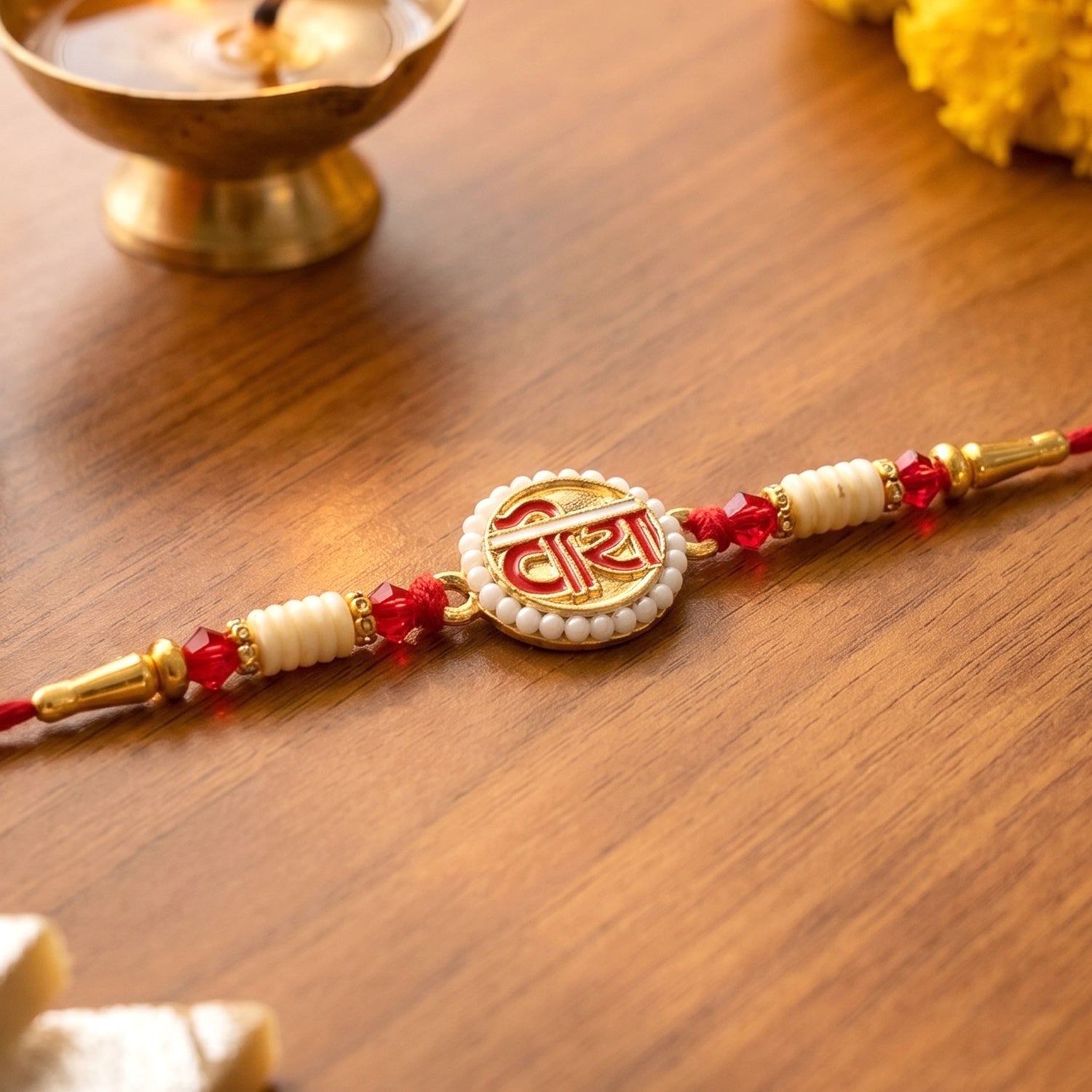 ALVENZA Devnagari Rakhi for Raksha Bandhan – Stylish Traditional Design