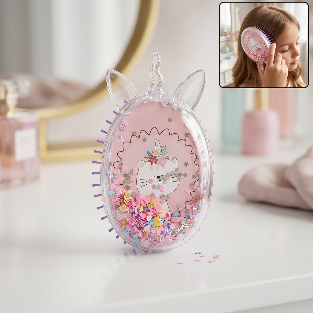 Cute Unicorn Hair Comb Fun, Detangling & Stylish for Kids