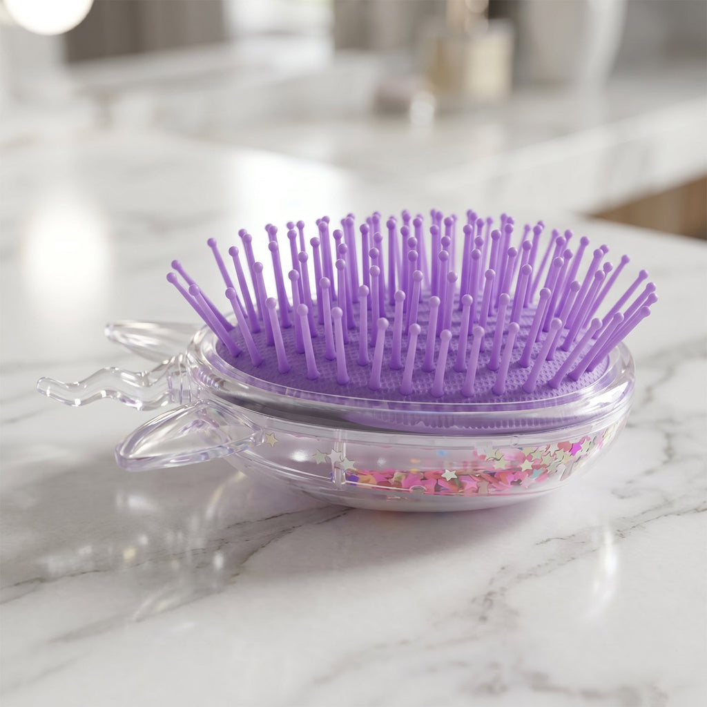 Cute Unicorn Hair Comb Fun, Detangling & Stylish for Kids - Detail View 7