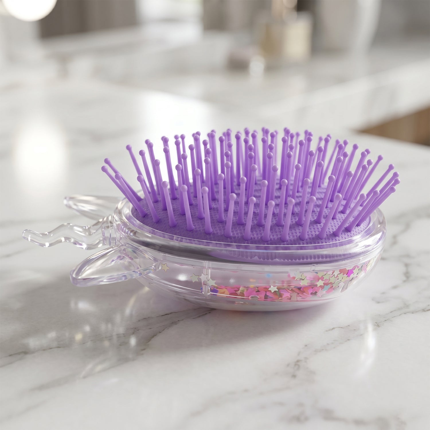 Cute Unicorn Hair Comb Fun, Detangling & Stylish for Kids - Detail View 7