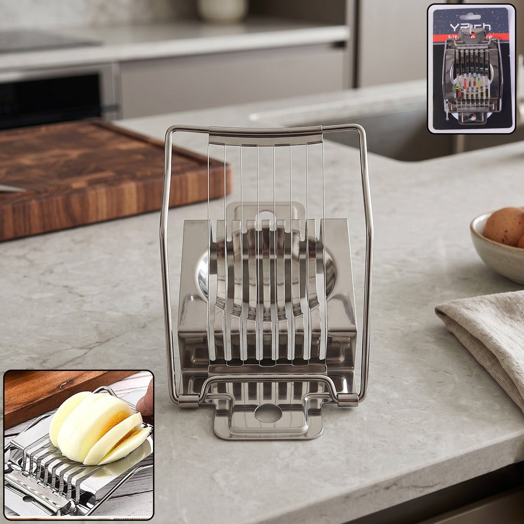 Stainless Steel Egg Slicer Neat, Even Slices Every Time