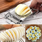 Stainless Steel Egg Slicer Neat, Even Slices Every Time - Front View