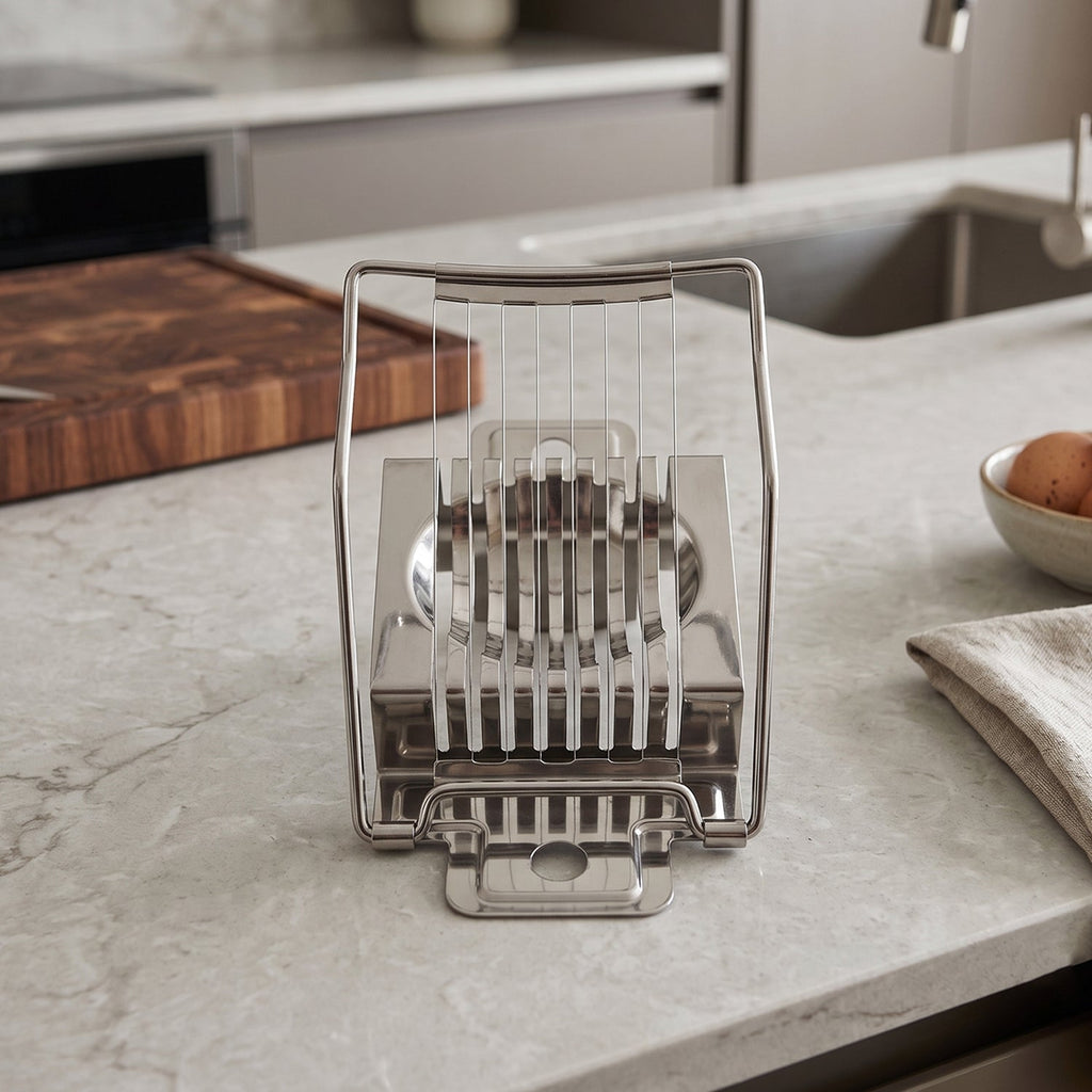 Stainless Steel Egg Slicer Neat, Even Slices Every Time - Detail View 7