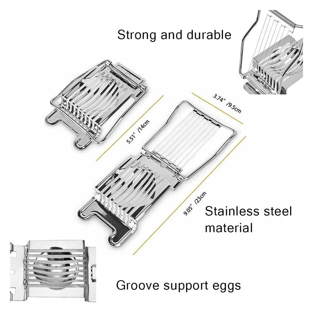 Stainless Steel Egg Slicer Neat, Even Slices Every Time - Detail View 6