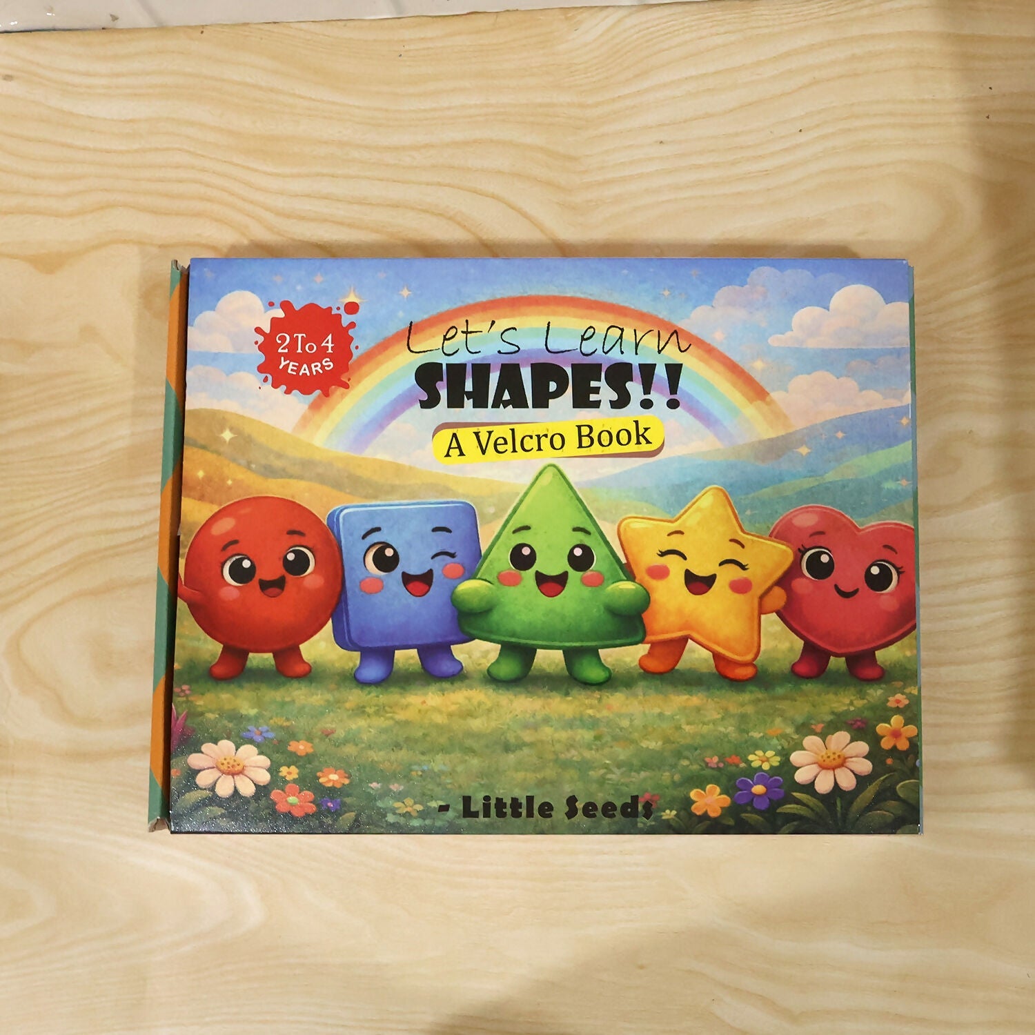 ALVENZA Shape Learning Book for Kids – Fun Velcro Activity for Toddlers