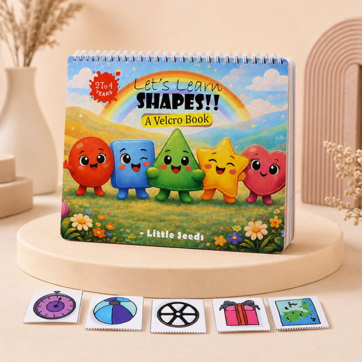 ALVENZA Shape Learning Book for Kids – Fun Velcro Activity for Toddlers