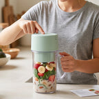 Portable Electric Juicer Compact & Rechargeable for Fresh Juices - Detail View 5
