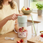 Portable Electric Juicer Compact & Rechargeable for Fresh Juices - Front View
