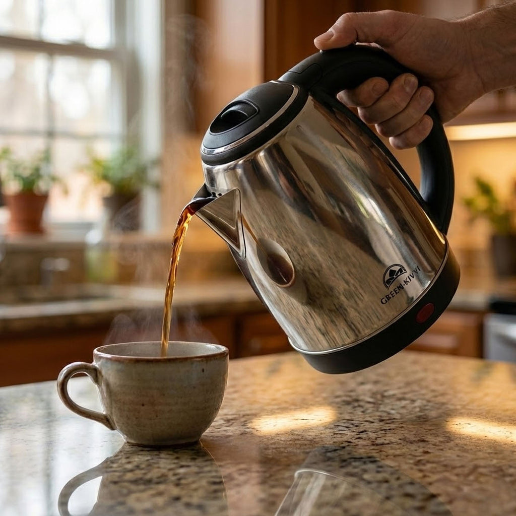 ALVENZA Electric Stainless Steel Kettle – Fast Boil with Auto Shut-Off
