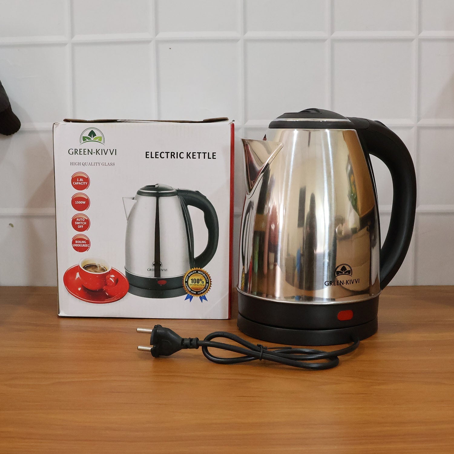 ALVENZA Electric Stainless Steel Kettle – Fast Boil with Auto Shut-Off