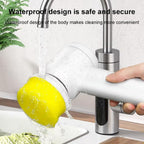ALVENZA Electric Spin Cleaning Brush – 5 Replaceable Heads for Deep Clean