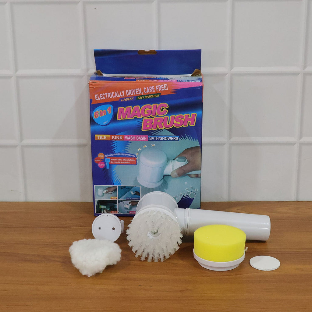 ALVENZA Electric Spin Cleaning Brush – 5 Replaceable Heads for Deep Clean
