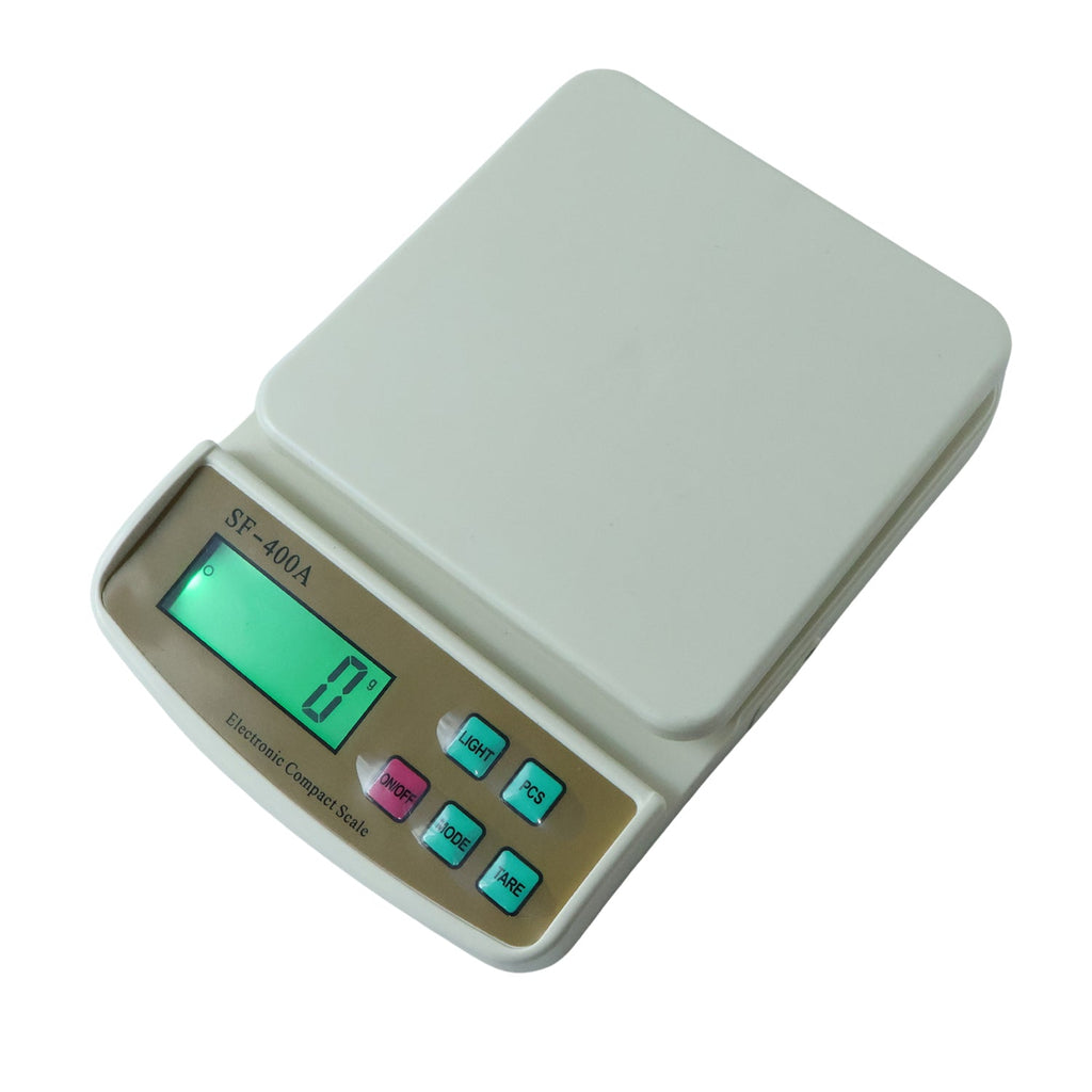 Kitchen Weighing Scale Compact Digital Food & Recipe Measure - Back View