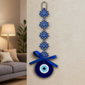 ALVENZA Evil Eye Wall Hanging – Blue Lotus Om Nazar Battu for Protection