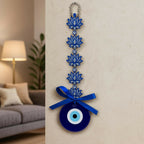 ALVENZA Evil Eye Wall Hanging – Blue Lotus Om Nazar Battu for Protection