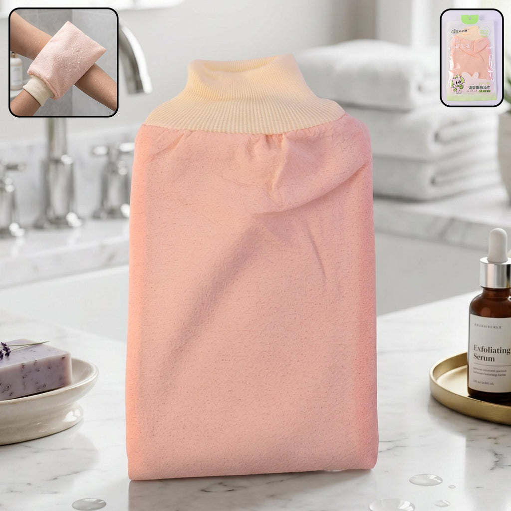Soft Exfoliating Bath Scrub Glove Gentle Skin Renewal Tool