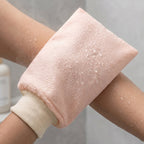 Soft Exfoliating Bath Scrub Glove Gentle Skin Renewal Tool - Detail View 8